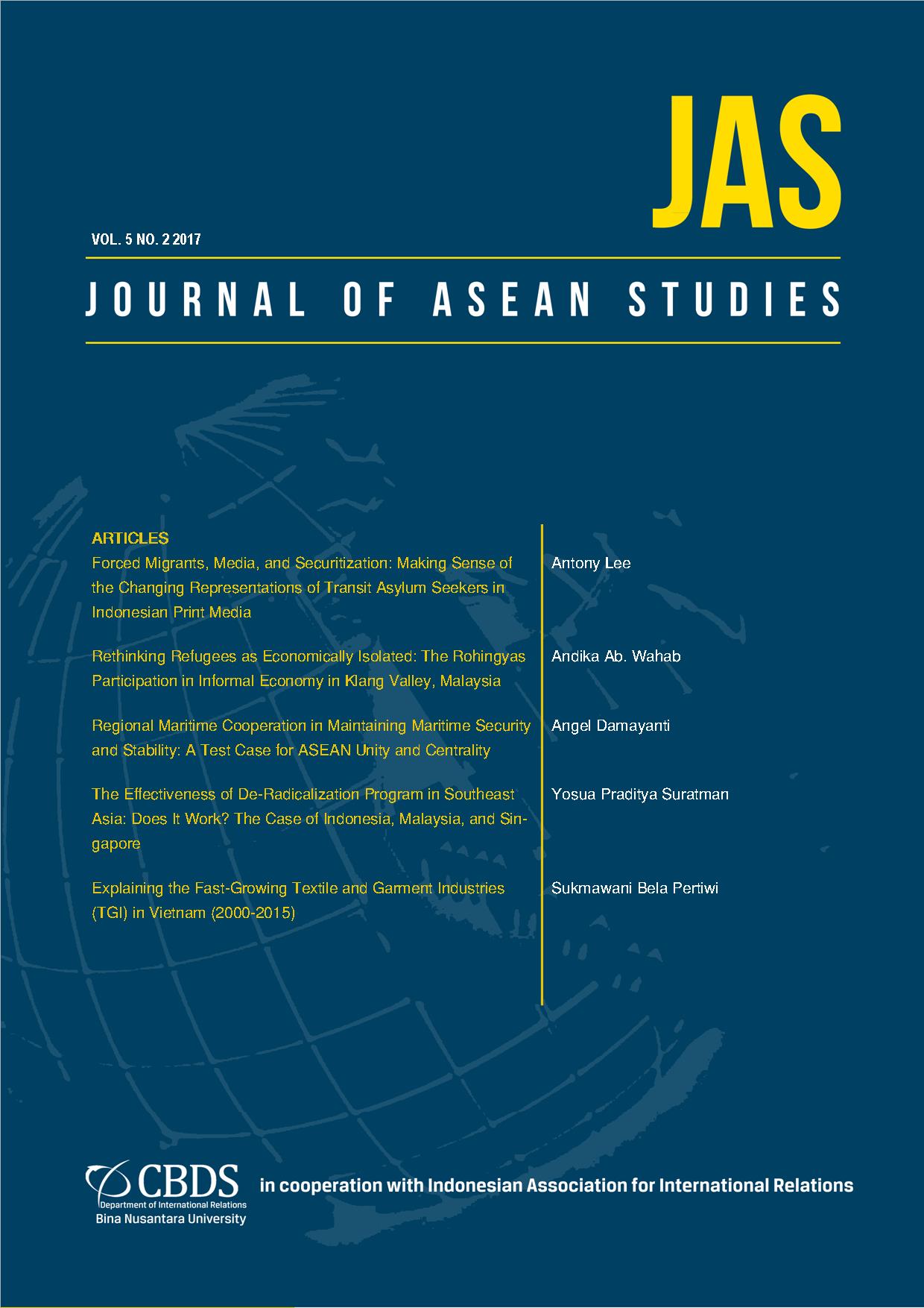 					View Vol. 5 No. 2 (2017): Journal of ASEAN Studies
				