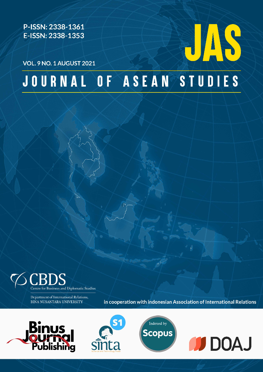					View Vol. 9 No. 1 (2021): Journal of ASEAN Studies
				