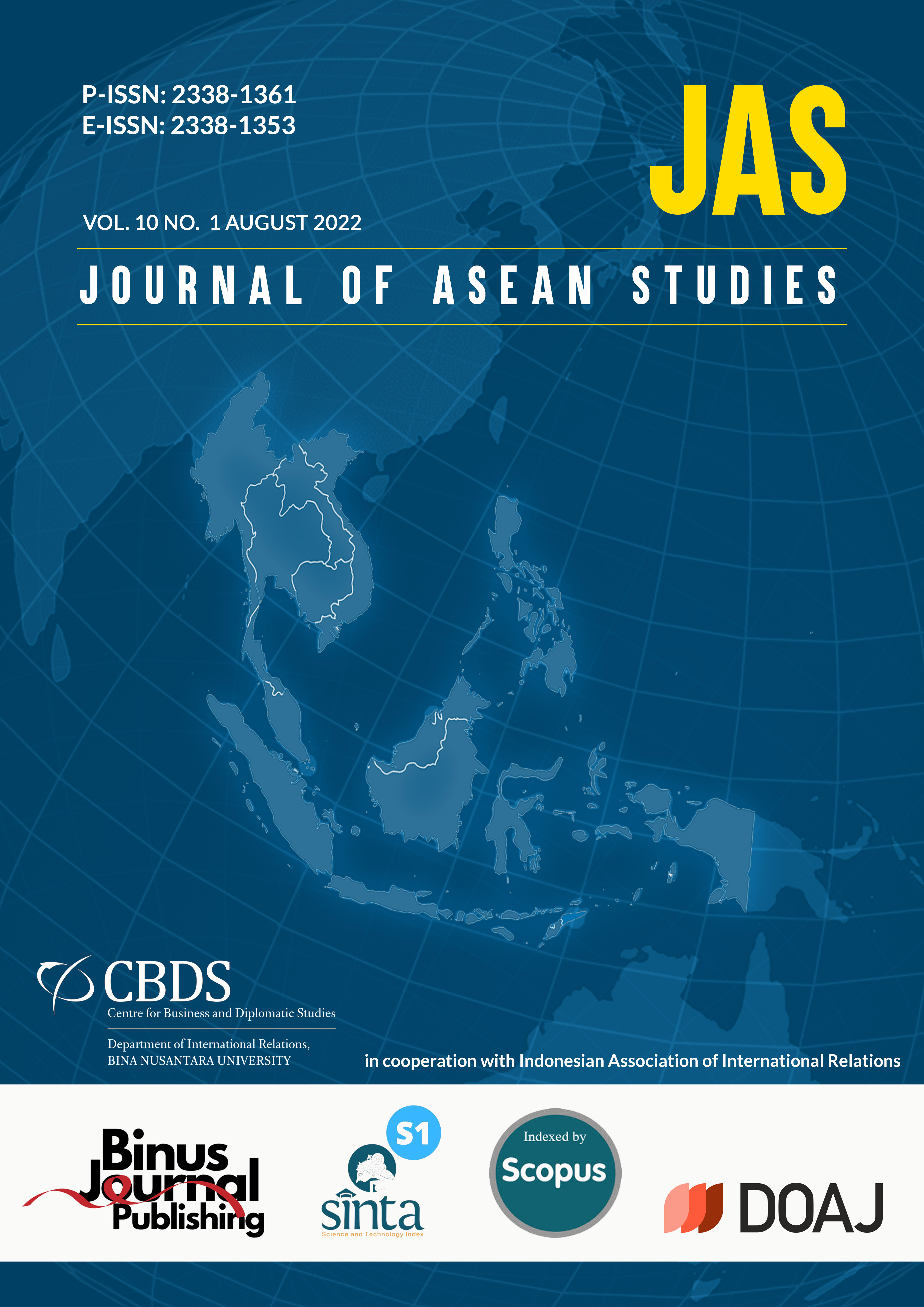 					View Vol. 10 No. 1 (2022): Journal of ASEAN Studies
				