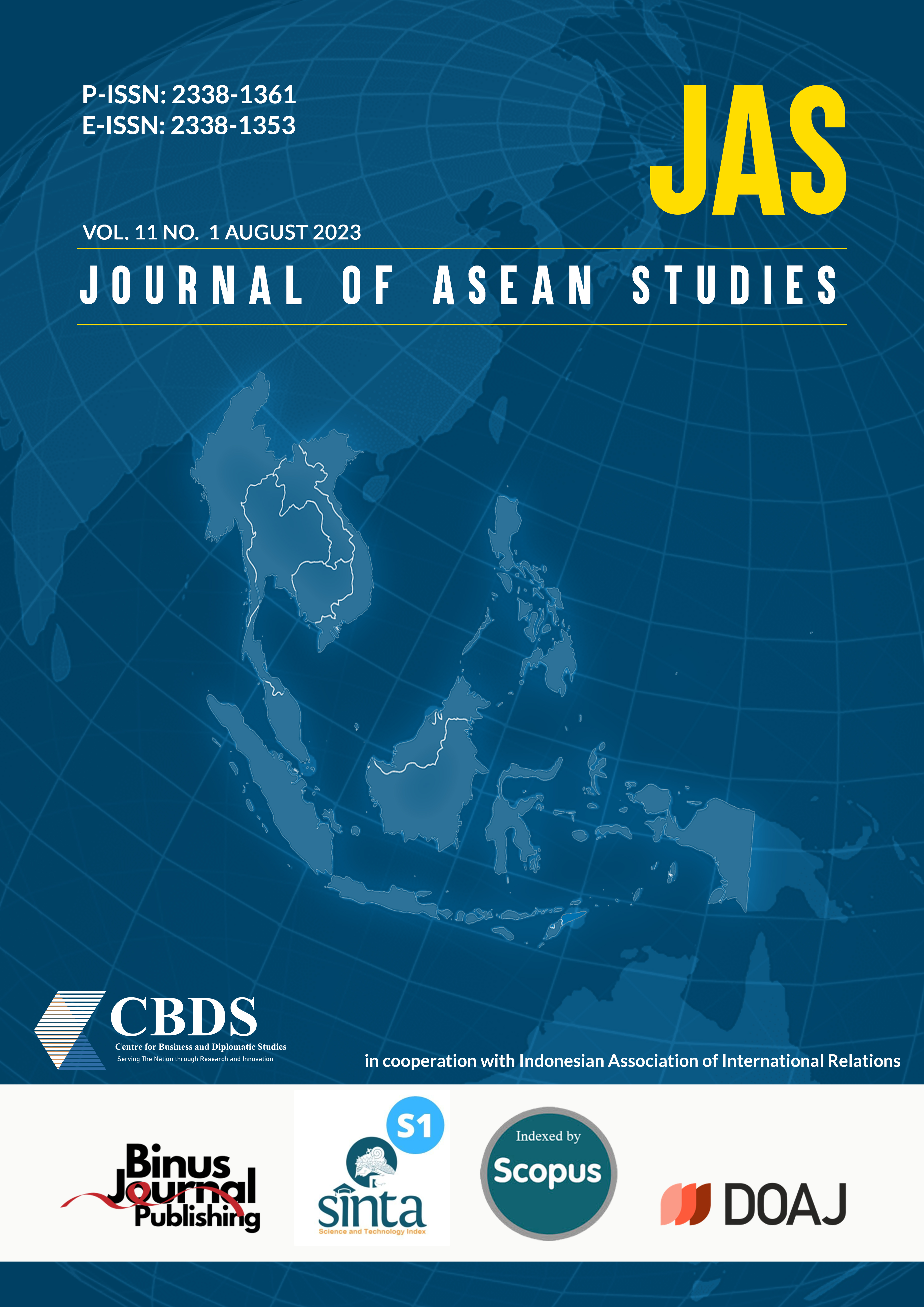 					View Vol. 11 No. 1 (2023): Journal of ASEAN Studies
				