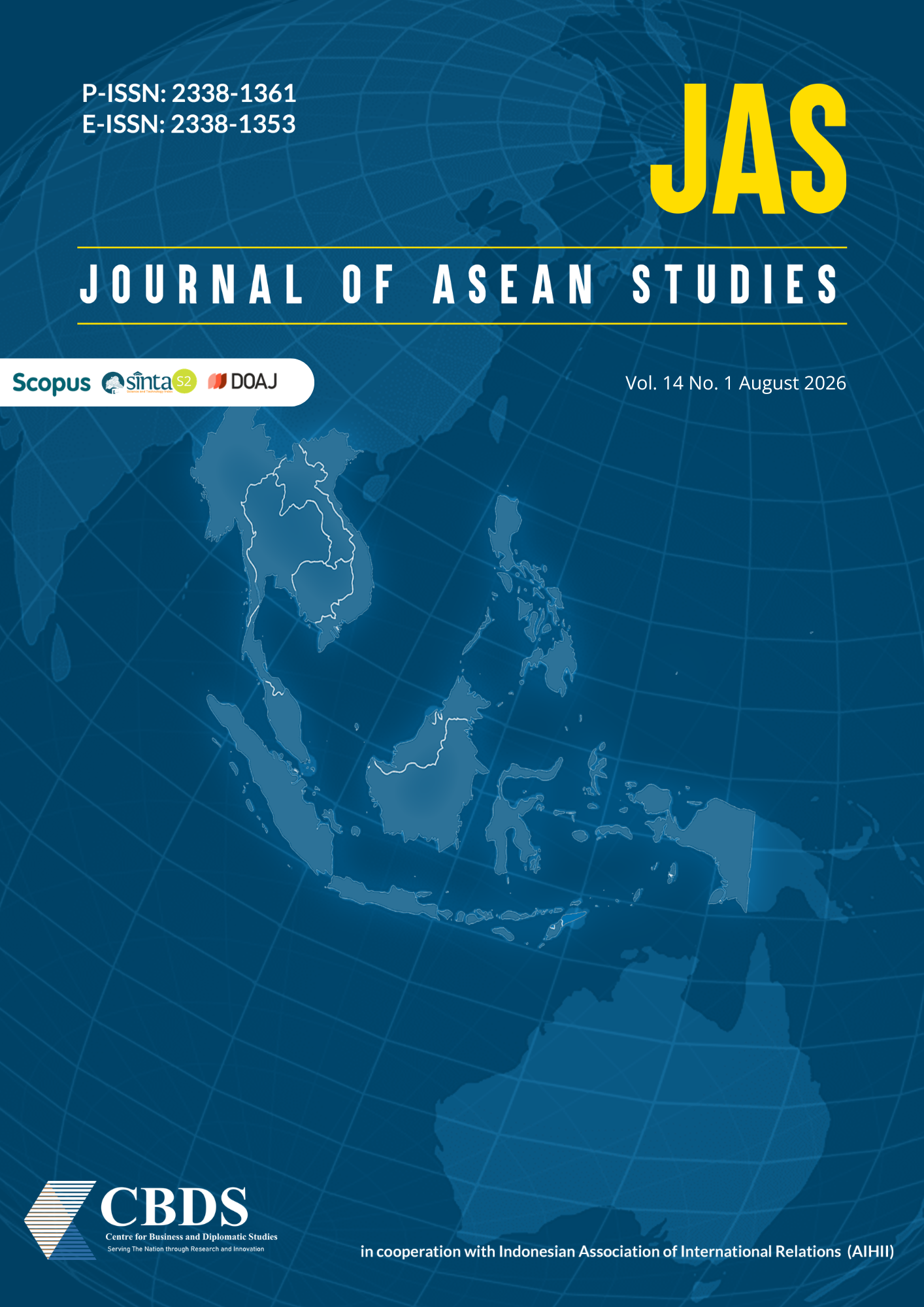 					View Vol. 14 No. 1 (2026): Journal of ASEAN Studies 
				