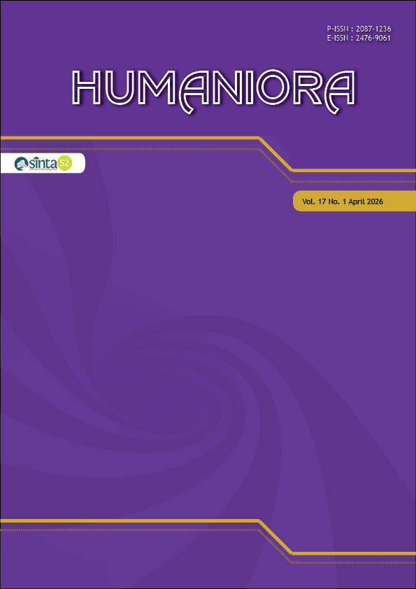 					View Vol. 17 No. 1 (2026): Humaniora (In Press)
				
