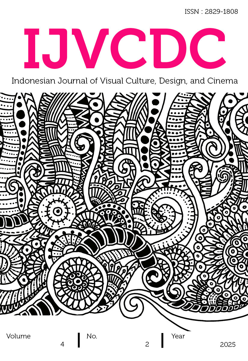 					View Vol. 4 No. 2 (2025): Indonesian Journal of Visual Culture, Design, and Cinema (In-Press)
				
