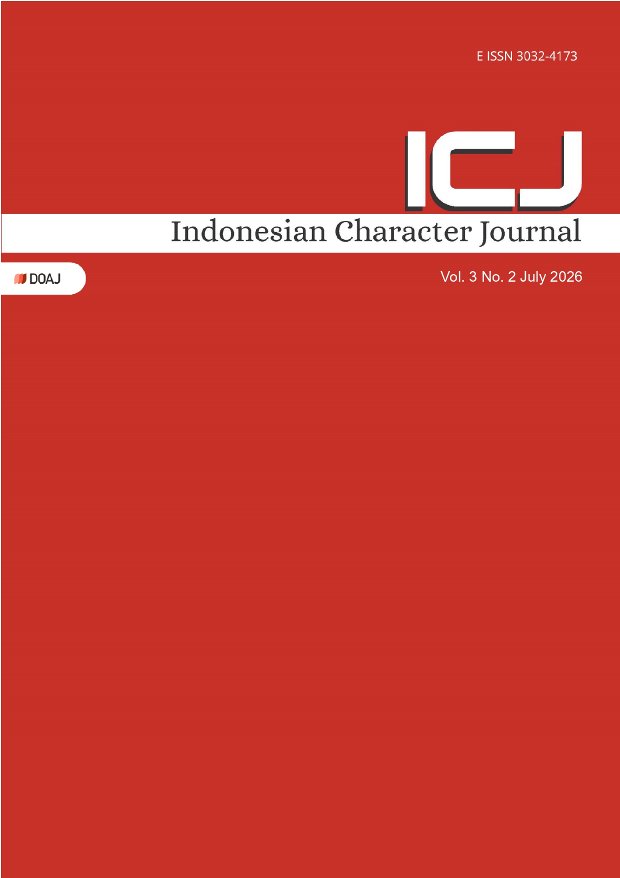 					View Vol. 3 No. 2 (2026): Indonesian Character Journal
				
