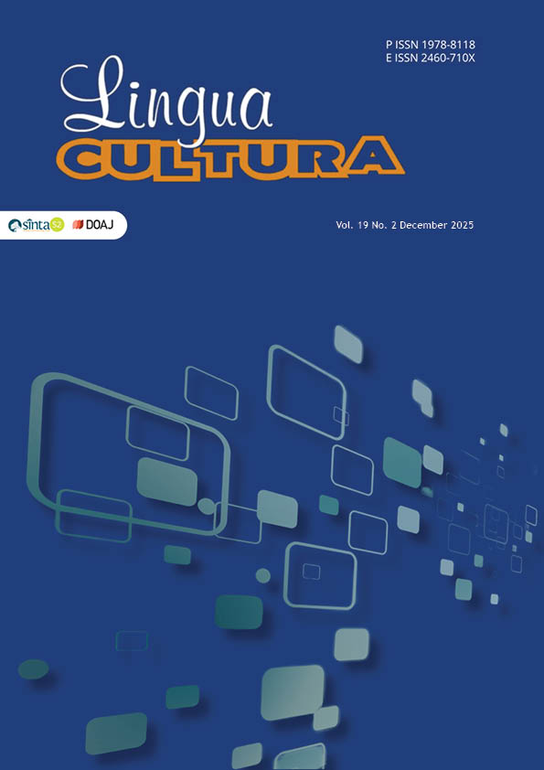 					View Vol. 19 No. 2 (2025): Lingua Cultura (In Press)
				