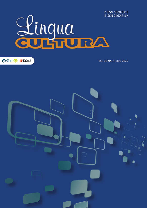 					View Vol. 20 No. 1 (2026): Lingua Cultura (In Press)
				