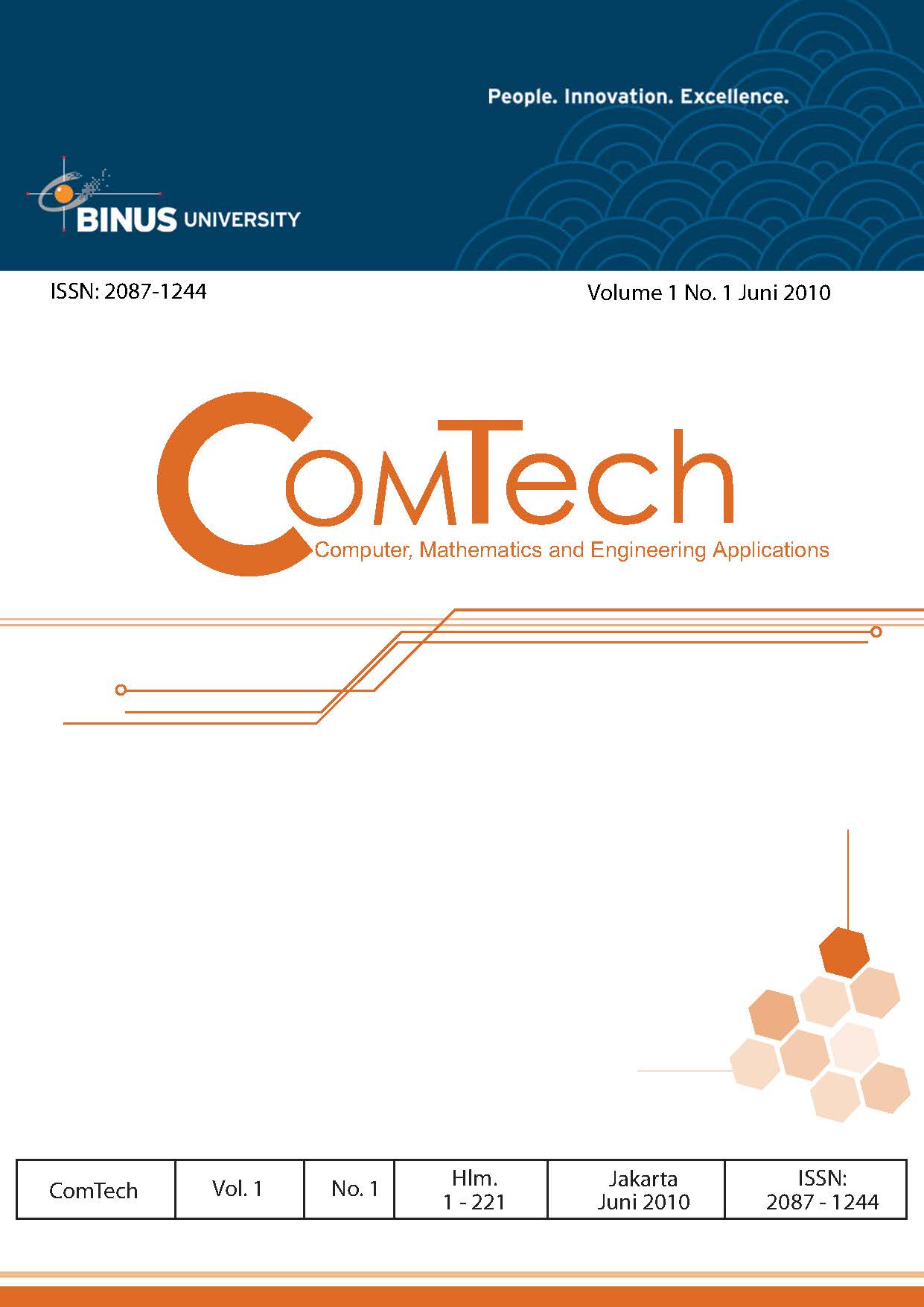 					View Vol. 1 No. 1 (2010): ComTech
				