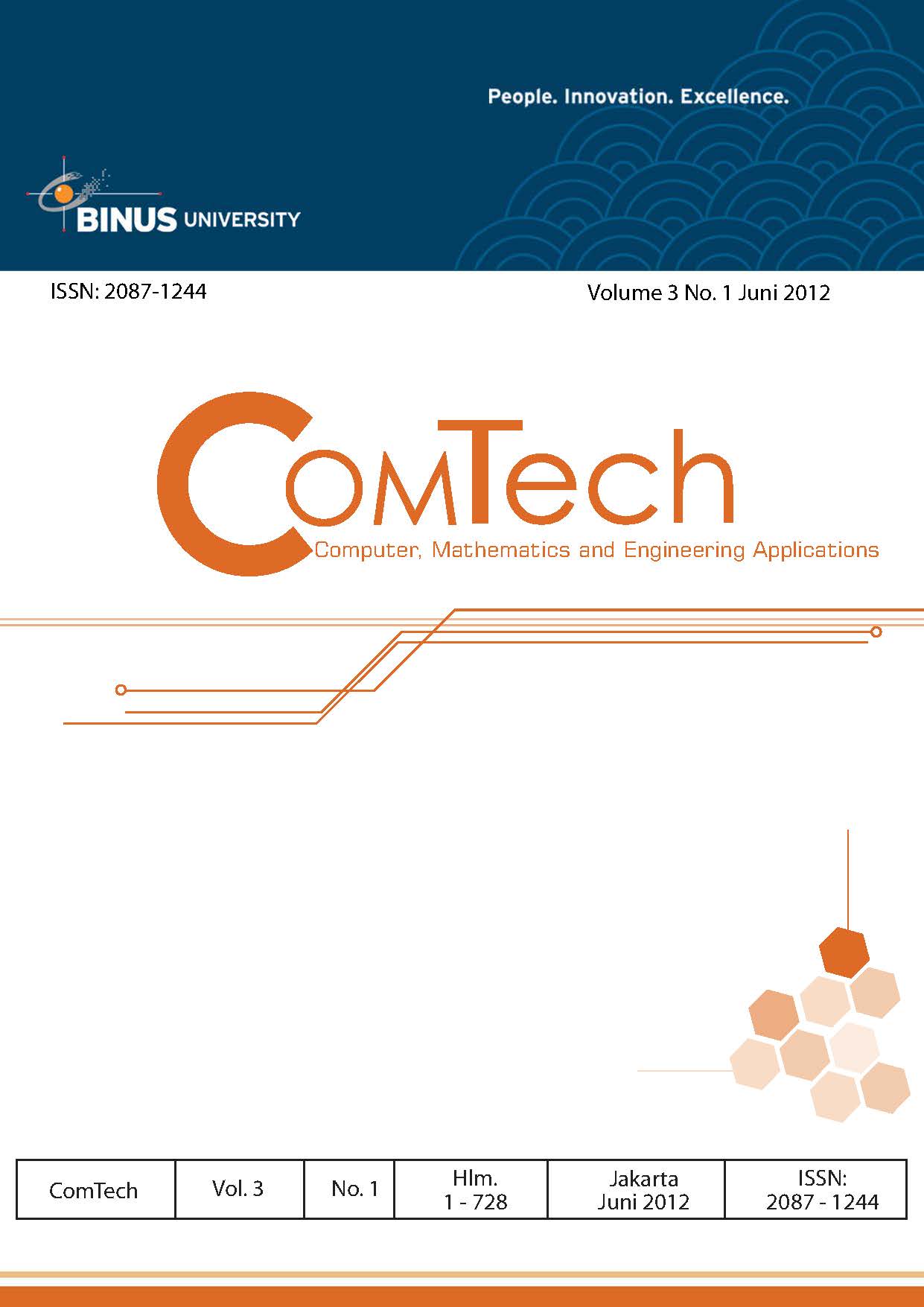 					View Vol. 3 No. 1 (2012): ComTech
				