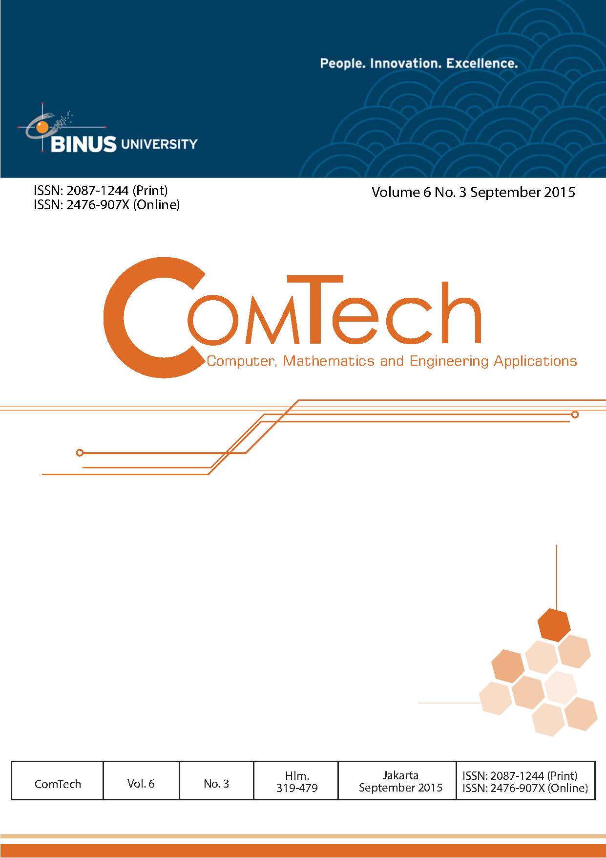 					View Vol. 6 No. 3 (2015): ComTech
				