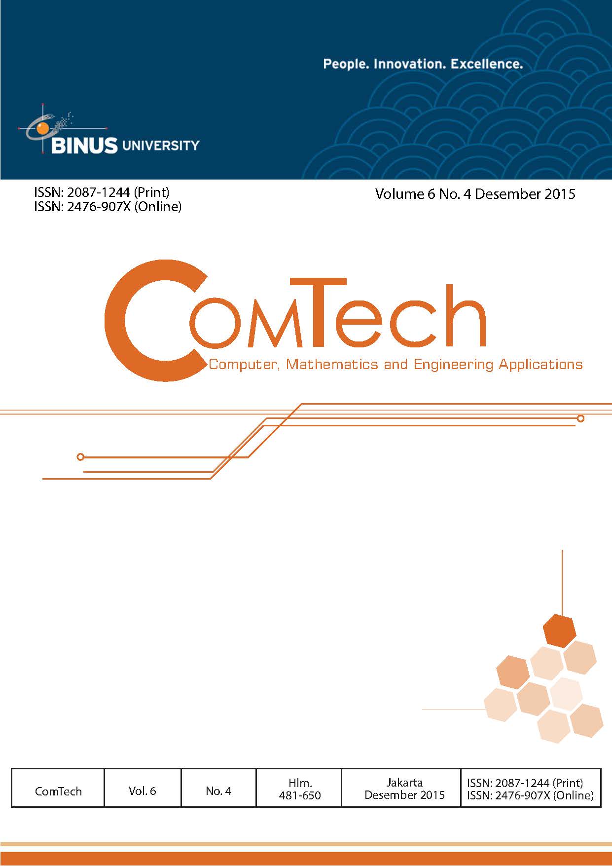 					View Vol. 6 No. 4 (2015): ComTech
				